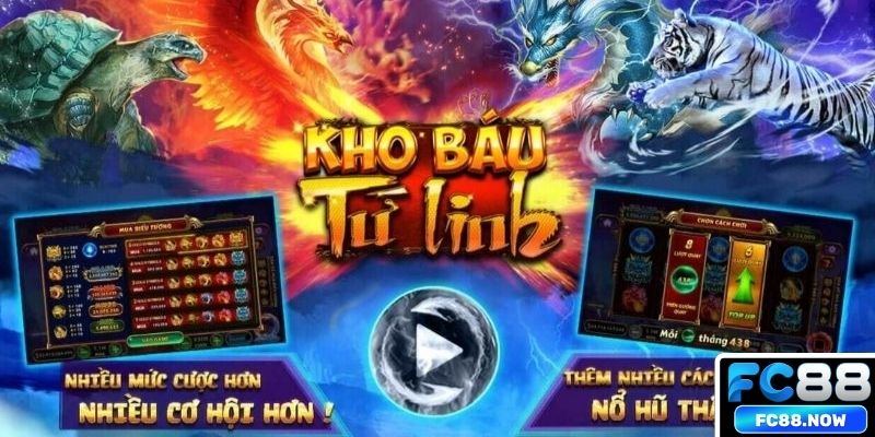 Bảng thưởng cụ thể trong Nổ Hũ Tứ Linh Thần Thú PG